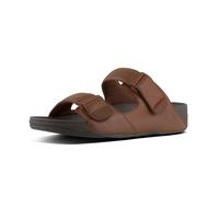 FITFLOP Men's Gogh Moc Slide in Leather Open Toe Sandals, Black (Black 001), 11 UK 45 EU
