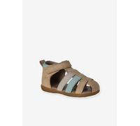 Leather Sandals for Baby Boys, Designed for First Steps set beige