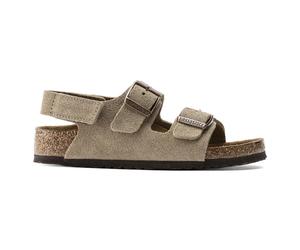 Leather sandals for children Birkenstock Milano HL Suede Beige 32 Étroit