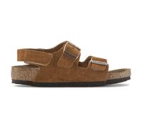 Leather sandals for children Birkenstock Milano HL Suede Marron 30