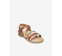 Leather Sandals for Children, Inaya by LES TROPEZIENNES® PAR M. BELARBI camel