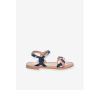 Leather Sandals for Kids, Bonbon LES TROPEZIENNES® PAR M. BELARBI printed blue