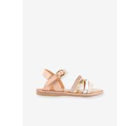 Leather Sandals for Kids, Inaya by LES TROPEZIENNES® PAR M. BELARBI beige