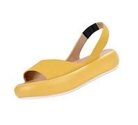 Leather Sandals For Women Solid Color Flat Sandals Fish Mouth Open Toe Soft Sandal Slingback Buckle Slip On Sandal Shine Straps Casual Shoes Comfort Fit Walking Shoes Fashion Open Back Sandalen