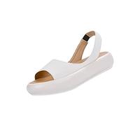 Leather Sandals For Women Solid Color Flat Sandals Fish Mouth Open Toe Soft Sandal Slingback Buckle Slip On Sandal Shine Straps Casual Shoes Comfort Fit Walking Shoes Fashion Open Back Sandalen