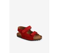 Leather Sandals with Touch-Fasteners, for Baby Boys red