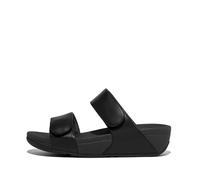 Leather sandals woman FitFlop Lulu Adjustable Black 38