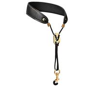 Leather Saxophone Neck Strap Adjustable Soft Shoulder Harness Padded Professional Sax Shoulder Harness No Stress On Neck