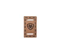 Leather scarf pin Ariat ADT Shield Logo Marron TU