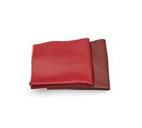 Leather Scraps - Pieces of Leather in Red ideal for Craft Works, Extra Large, Quality Genuine Leather, Repair Bags, Textiles, Covering, Decoration, 2.2lb (1kg), Various Shades, Format A3 - Red