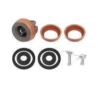 Leather-Sealed For Piston Assembly Compatible with Type 75 Hand Pumps Including Rubber Seals and Bolt Components