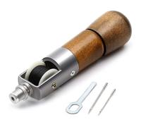 Leather Sewing Awl Repair Kit, Speedy Stitcher with 2 Needles Waxed Thread, Handheld Sewing Machine for Shoes, Bags, Belts, Canvas, DIY and Emergency Repairs