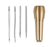 Leather Sewing Kit Performance for Canvas Tent Shoe repairs for Canvas Tent Shoe repairs, Portable Leathercraft Tools with Nylon Thread, 14-Piece(C)