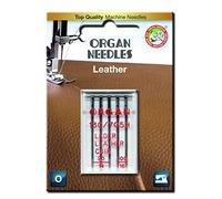 Leather Sewing Machine Domestic Needles by Organ, Fits Singer, Brother, Janome, Toyota Machines