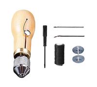 Leather Sewing Machine Set Awl Thread Speedy Stitcher Kit For Belt Shoemaker Canvas V6O9 Crafting Repair Quickly Too Leather