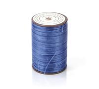 Leather Sewing Waxed Thread, 175 Yards 0.45mm Wax Cotton Cords Sewing Leather Waxed Thread for Leather Projects, Bookbinding and Beginners Craft DIY (Blue)