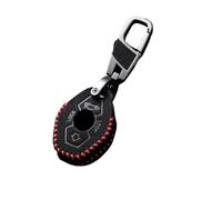 Leather Shell Fob For X5 E53 X3 F83 E46 E39 E38 E60 E63 E61 E64 Series 3 5 7 330i Z3 Z4 E85 E86 M5 325i Car Key Cover Case(Red)