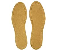 Leather Shoe Insoles Self-Adhesive Comfort Thin Leather Shoe Inserts (Brown, Size 6 UK / 39 EU)