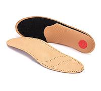 Leather Shoe Insoles with Orthotic Footbed I Insoles with Arch Support and Heel Cushion for Men and Women (UK 5/38 EU)