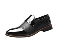 Leather Shoes for Men,Leather Business Formal Dress Shoes,Mens Formal Dress Business Shoe,Classic,Soft,Fashion,Slip-Resistance,Classy,for Smart Party Wedding Office Black