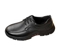 Leather Shoes For Men Uk, Business Formal Leather Shoes Trendy Soft Bottom Casual Shoes Comfy Non-Slip Rubber Sole Unisex Footwear Fashion Lightweight Wear-Resistant Work Footwear
