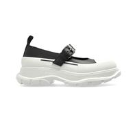 Leather shoes with logo - female - Alexander McQueen - Flat Shoes - Black - 5 UK - Shoes 5 UK