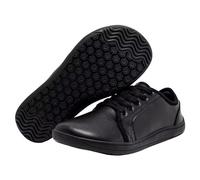 Leather Shoes Women Mens Lace-Up Low Top Leather Sports Shoes Lightweight Breathable Business Work Shoe Non Slip Flat Wedge Orthopedic Walking Running Trainers Workout Casual Gym Driving Black