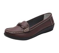 Leather Shoes Women's White Loafers Women's Summer Japanese Sweet Mary Jane Shoes Lolita Boat Shoes Non-Slip Slip-On Shoes Comfortable Barefoot Shoes Lightweight Hiking Shoes Fashion Slip-On Shoes