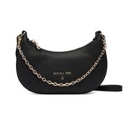 Leather Shoulder Bag- female- Patrizia Pepe- Shoulder Bags- Black- ONE SIZE- Bags ONE SIZE