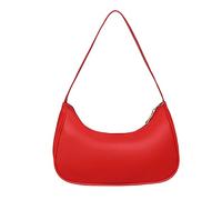Leather Shoulder Bag for Women, Chic Mini Handbag, Retro Soft PU Small Crossbody Bags, Classic for Womens 90s Minis Bag with Zipper, Hobo Shoulderbag for Ladies,Daily Use,Travel,Holidays