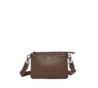 Leather shoulder bag Mandarina Duck Mellow Marron 15x23x9 cm