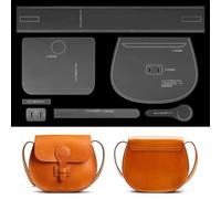 Leather Shoulder Bag Template Kit, Acrylic Pattern for DIY Customized Small Shoulder Bags for Women, Craft Supplies