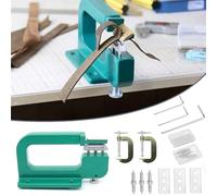 Leather Shovel Machine, Leather Peeling Machine, Manual Leather Skiver Scoop Skin Machine, with 3 Different Roller Sizes, 3 Interchangeable Blades and 3 Allen Keys for Leatherwork