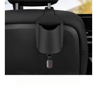 Leather Side Mount Drink Holder for Car Seats Brown | Synthetic leather finish, tidy storage, fits most sedans, SUVs, trucks, easy wipe clean(Black)
