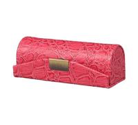 Leather Single Lipstick Case Holder Portable Travel Box