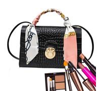 Leather Single Strap Shoulder Bags Waterproof - Fashion Mini Bag | Diamante Clutch For Party, Handbag With Card Slots | Square Bag Purse With Handle