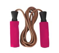 Leather Skipping Jump Rope - Pink