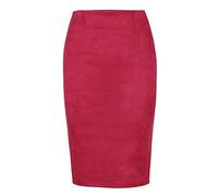Leather Skirt,Leather Mini Skirt 10 Colors Size S M L XL Women Winter Solid Multi Package Hip Pencil Midi Skirt Autumn(Red,XL)