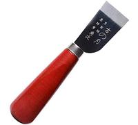 Leather Skiving Knife with Wooden Handle - Leather Edging Tool for DIY Leathercraft Cutting