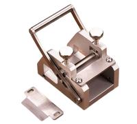Leather Skiving Machine 45mm, Manual Stainless Steel Splitter & Beveler Tool with 2 Blades, Adjustable Thickness for DIY Craft, Belt, Strap Thinning