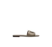 Leather slides with logo 3 UK