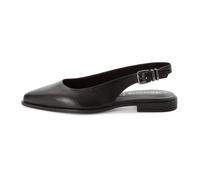 Leather Sling Pumps - female - Tamaris - Ballerina Shoes - Black - 6 UK - Shoes 6 UK