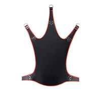 Leather Sling with Red Piping - 5 Points - Black