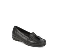 Leather Slip-On Loafers Pavers Black 4