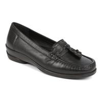 Leather Slip-On Loafers Pavers Black 7