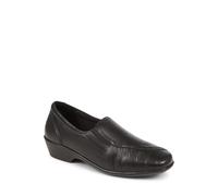Leather Slip On Shoes Pavers Black 5