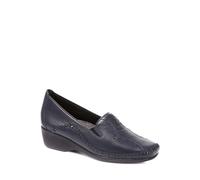 Leather Slip On Shoes Pavers Navy 5