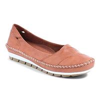 Leather Slip-On Shoes - Tan Size 4