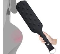Leather SM Spanking Paddle Beat Ass Sex Flogger Paddle with Thorn BDSM and Roleplay Fetish Slaves Adult Sex Toys