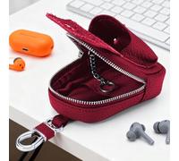 Leather Small Backpack Keychain, with Lightweight Design, 11x8x3.5cm, Travel Coin Purse, Compact Storage Pouch, Multi-Compartment, for Coin, Cosmetics